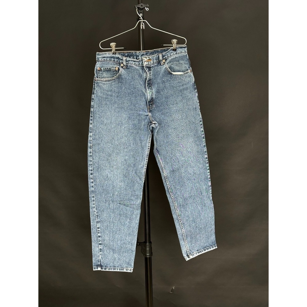 90's Vintage Levi's 550 Relaxed Fit Denim Blue Jeans Mens Sz‎ 36x30 Actual 33x29